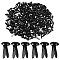 200Pcs Eco-Friendly Stoving Varnish Iron Brads, Scrapbooking, Photo Album, Embellishment Wedding Supplies, Children Puppy Dolls Decoration, Black, 1.2x0.8cm