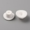 Silicone Beads, Hat, White, 26x12mm, Hole: 2.5mm