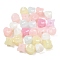 Plastics Beads, Imitation Jelly Beads, Star, Mixed Color, 8.5x8.5x9mm, Hole: 2.5mm, 1351pcs/500g