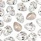 Preciosa® MAXIMA Crystal Fancy Stones, Czech Crystal, 435 16 301 Baroque Pear, Dura Foiling, 00030 Crystal, 18x13mm
