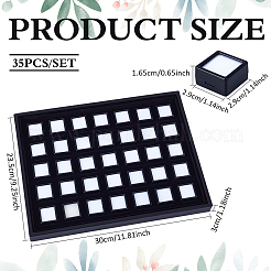 Подносы для ювелирных изделий из искусственной кожи&nbsp;CON-WH0086-161