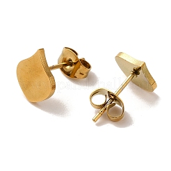 Серьги-гвоздики из нержавеющей стали 304 с вакуумным покрытием PVD&nbsp;EJEW-Z040-08G