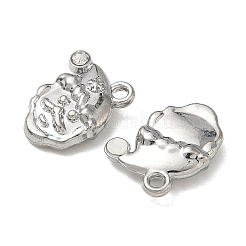 Рождественские подвески из сплава с кристаллами и стразами&nbsp;FIND-L026-01H-P