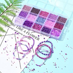 150 г 15 вида стеклянных бусин с краской для выпечки&nbsp;SEED-FS0001-31B