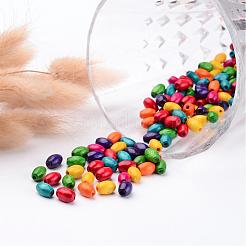 Овальные бусины из натурального дерева без свинца&nbsp;X-TB096Y