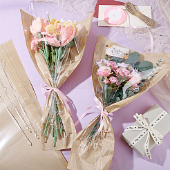 Подарочные пакеты из пластиковой бумаги opp для одного цветка&nbsp;DIY-GA0009-02