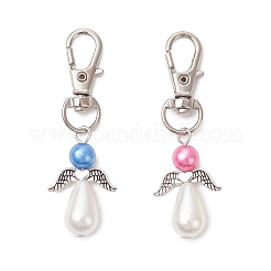 2 шт. подвеска в виде ангела из АБС-пластика с имитацией жемчуга&nbsp;HJEW-JM03818