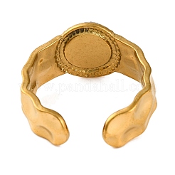 Круглые кольца из натурального тигрового глаза&nbsp;RJEW-Q822-03G-01