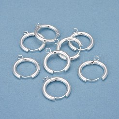 201 фурнитура для сережек-колец Huggie Hoop из нержавеющей стали&nbsp;STAS-P283-01G-S