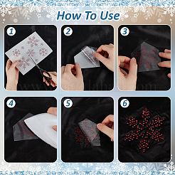 Исправление узора снежинки стразами&nbsp;DIY-WH0430-205C