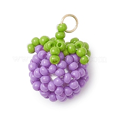 Подвески в виде томатов из стеклянных бусин&nbsp;PALLOY-MZ01081