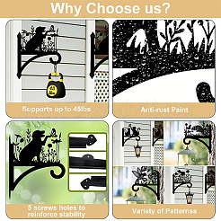 Железный кронштейн для вешалки для растений&nbsp;HJEW-WH0095-038