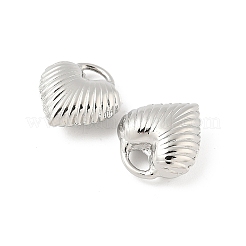 Подвески сердце латуни&nbsp;KK-M327-02B-P