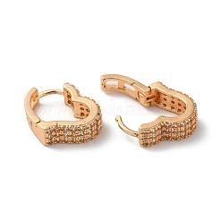 Серьги-кольца из латуни со стразами&nbsp;EJEW-K256-88KCG