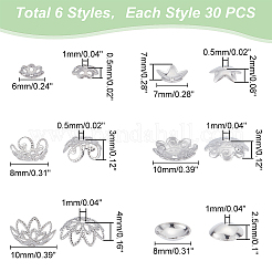 Колпачки для бусин из нержавеющей стали 304&nbsp;STAS-PH0018-43P