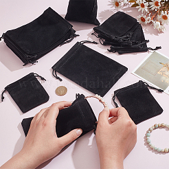 20 шт. 2-х видов прямоугольных бархатных мешочков с завязками&nbsp;TP-NB0001-73