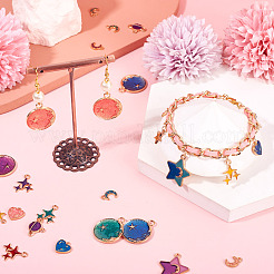 48шт 24 стиля подвески из сплава с эмалью&nbsp;ENAM-TA0003-16