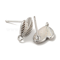 Левая и правая латунные серьги-гвоздики&nbsp;LS-KK-R154-08P