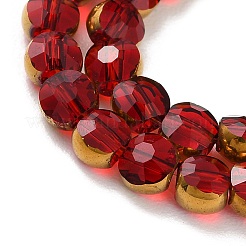 Стеклянные бусины с гальваническим покрытием &nbsp;EGLA-A040-01B