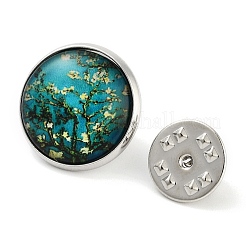 Круглые стеклянные броши&nbsp;LS-JEWB-A022-02C