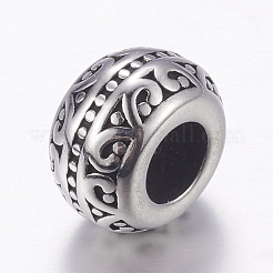 Европейские бусины из нержавеющей стали 304&nbsp;STAS-E144-212AS