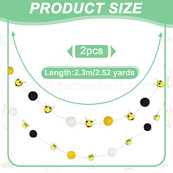 2шт. подвеска из пчелиной шерсти&nbsp;HJEW-OC00046