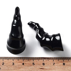 Хэллоуин 3d рога дьявола кабошоны из непрозрачной смолы&nbsp;LS-RESI-F051-C01
