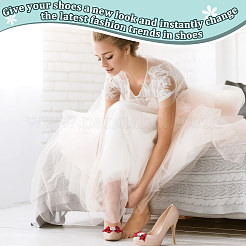 2 шт. съемный бант из полиэстеровой ленты для украшения обуви&nbsp;FIND-FG0003-03B