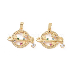 Латунные подвески из микро-паве&nbsp;X-KK-E068-VC459