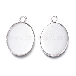 Устойчивые к потускнению кабошоны из нержавеющей стали 304 для модных ювелирных изделий&nbsp;STAS-M283-03P-D