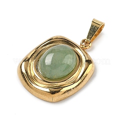 Естественный зеленый авантюрин подвески&nbsp;STAS-D209-01G-11