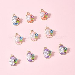 10 шт. Подвески из сплава с эмалью&nbsp;ENAM-FS0003-24