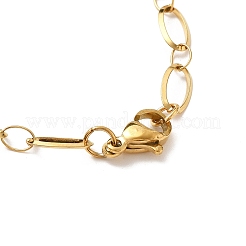 Ожерелья из овальных звеньев из нержавеющей стали 304&nbsp;NJEW-Q013-09G-01