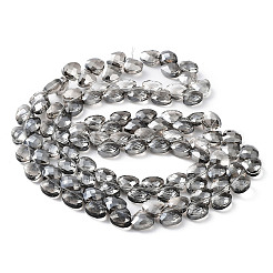 Гальванические треугольные стеклянные бусины&nbsp;EGLA-A036-11A-PL01