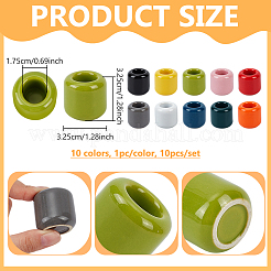 10 шт. двухцветные фарфоровые подсвечники ручной работы&nbsp;FIND-NB0005-42