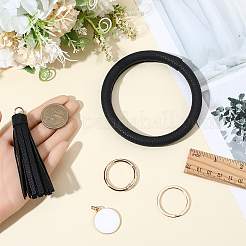 1 брелок из искусственной кожи с кисточками на запястье&nbsp;BJEW-CL0001-30B