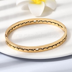 Шарнирные браслеты из нержавеющей стали 304&nbsp;BJEW-D408-24G