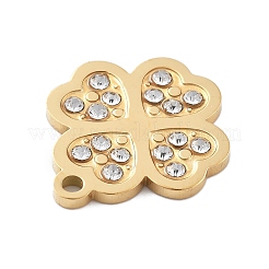 Подвески со стразами из нержавеющей стали 304&nbsp;STAS-I327-16G