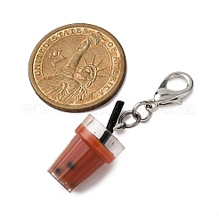 Подвесные украшения из бутылок из смолы&nbsp;HJEW-JM04070