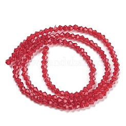 Запекание окрашенные прозрачные стеклянные бусины нити&nbsp;DGLA-F029-J2mm-09
