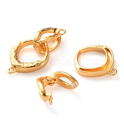 925 стерлинговый серебристый сгиб на застежках&nbsp;STER-K176-20G