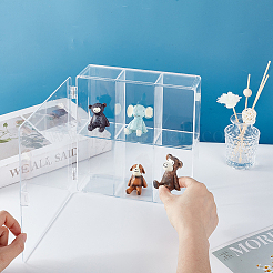 6 сетка прозрачный пластиковый кабельный органайзер&nbsp;AJEW-WH0270-648C