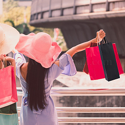 Бумажные подарочные пакеты с ручкой-лентой&nbsp;ABAG-WH20011-09A