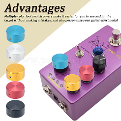 5 коробка 5-х цветных алюминиевых чехлов для гитарных педалей&nbsp;FIND-CN0002-22