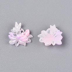 Кабошоны из светящейся цветочной смолы&nbsp;CRES-T025-10C