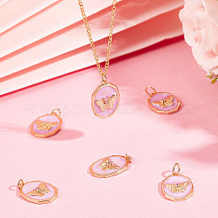 6 шт. Латунные подвески с микропаве&nbsp;KK-BBC0003-17