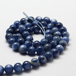 Нити круглых бусин из натурального окрашенного и нагретого кианита/цианита/дистена класса АА&nbsp;G-O143-07-8mm-1