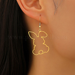 201 серьги-подвески из нержавеющей стали&nbsp;FS-WGF5ABE-01