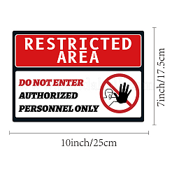 Водонепроницаемые ПВХ предупреждающие знаки наклейки&nbsp;DIY-WH0237-009