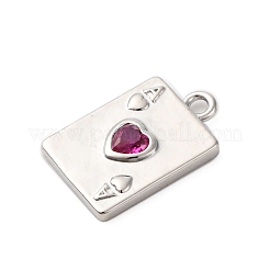 Латунные микро проложить кубического циркония подвески&nbsp;KK-F895-15P